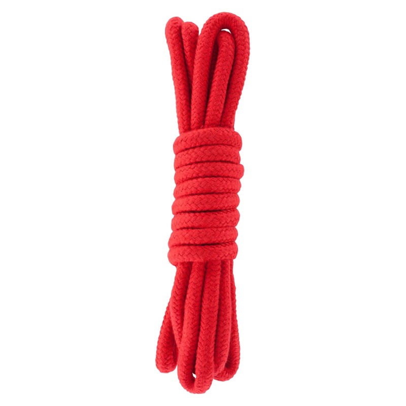 Wiązania-BONDAGE ROPE 3 METER RED